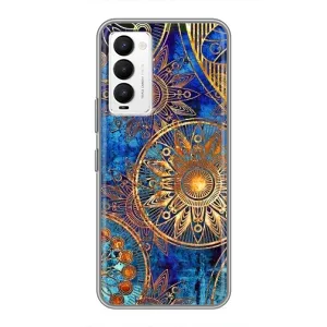 Чохли з сенсом на Tecno Camon 18 / Camon 18P (Золоті узори)