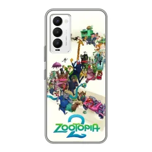Силиконовый чехол с принтом Зоотрополіс для Tecno Camon 18 / Camon 18P (Зоотрополис логотип)
