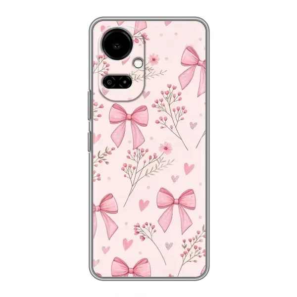 Чехол с рисунком «Банты с цветами» для TECNO Camon 19 (CI6n) / 19 Pro (CI8n) Чехол с рисунком «Банты с цветами» для TECNO Camon 19 (CI6n) / 19 Pro (CI8n)