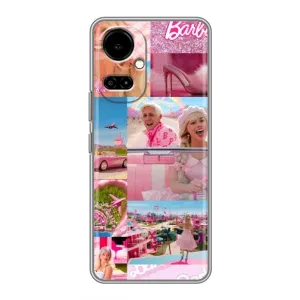 Силиконовый Чехол Барби Фильм на TECNO Camon 19 (CI6n) / 19 Pro (CI8n) (Барби стиль)