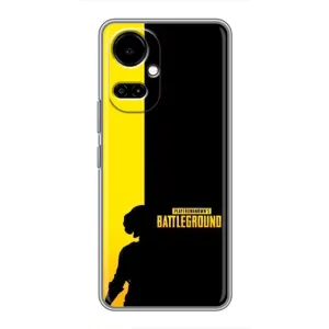 Чехол (TPU) с картинкой "Лого Пабг" на Техно Камон 19 / Камон 19 про (Battlegrounds)
