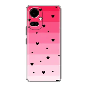Чехлы с тематикой "Маленькие Сердечки" на TECNO Camon 19 (CI6n) / 19 Pro (CI8n) (Чорные сердечки)