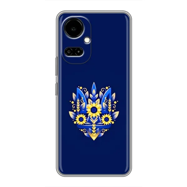 Чехол с рисунком «Цветущий Герб» для TECNO Camon 19 (CI6n) / 19 Pro (CI8n)