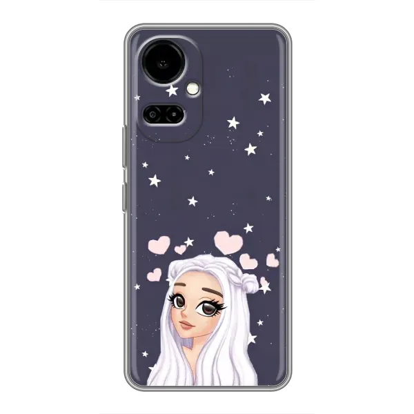 Чехол с рисунком «Девушка и сердечки» для TECNO Camon 19 (CI6n) / 19 Pro (CI8n) Чехол с рисунком «Девушка и сердечки» для TECNO Camon 19 (CI6n) / 19 Pro (CI8n)