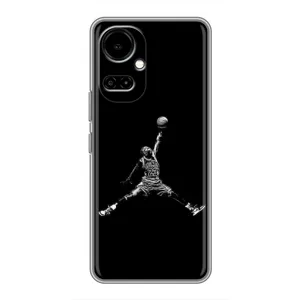 Силиконовый Чехол Nike Air Jordan на Техно Камон 19 / Камон 19 про (Джордан)