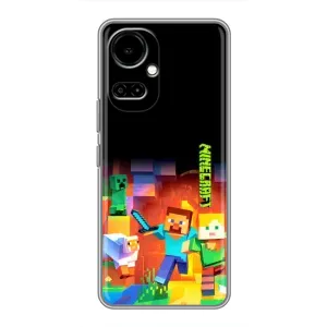 Чехлы для TECNO Camon 19 (CI6n) / 19 Pro (CI8n) (Персонажи Майн Крафт) (Герой Майнкрафт)