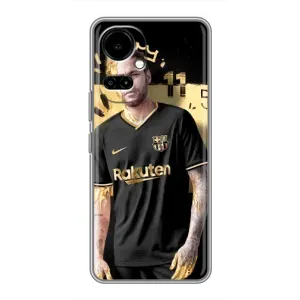 Силиконовый Чехол TECNO Camon 19 (CI6n) / 19 Pro (CI8n) (Gold Neymar)