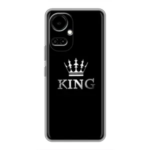 Чехол (Корона на чёрном фоне) для Техно Камон 19 / Камон 19 про (KING)