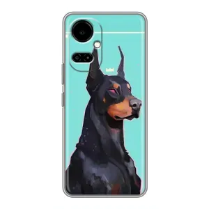 Чехол ДОБЕРМАН для TECNO Camon 19 (CI6n) / 19 Pro (CI8n) (Король доберман)