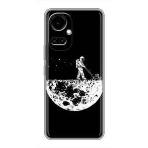 Силиконовый Чехол с принтом "Космонавты" на TECNO Camon 19 (CI6n) / 19 Pro (CI8n) (Космонавт)