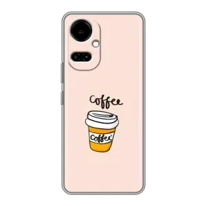Чехол с изображением вкусной еды для TECNO Camon 19 (CI6n) / 19 Pro (CI8n) (Кружка кофе)