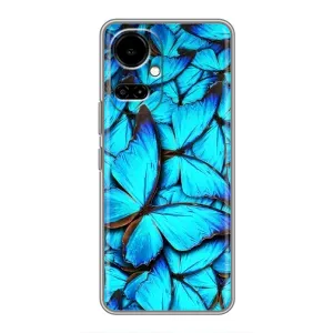 Силиконовый бампер с картинкой животных для TECNO Camon 19 (CI6n) / 19 Pro (CI8n) (Крылья бабочек)