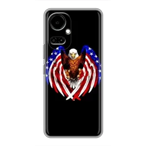 Чехол Флаг USA для TECNO Camon 19 (CI6n) / 19 Pro (CI8n) (Крылья США)