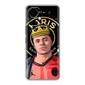 Чехол (TPU) с Футболистом на TECNO Camon 19 (CI6n) / 19 Pro (CI8n) (Mbappe King)