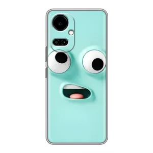Чохли (ТПУ) (смішні стікери) для TECNO Camon 19 (CI6n) / 19 Pro (CI8n) (Кумедне м'ятне обличчя)