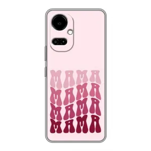 Чехлы на день мамы для Техно Камон 19 / Камон 19 про (Надпись мама)