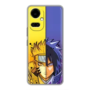 Купить Чехлы на телефон с принтом Anime для TECNO Camon 19 (CI6n) / 19 Pro (CI8n) (Naruto Vs Sasuke)