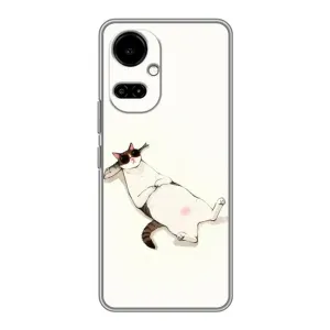 Чехол на тематику: Коты для TECNO Camon 19 (CI6n) / 19 Pro (CI8n) (Отдых)
