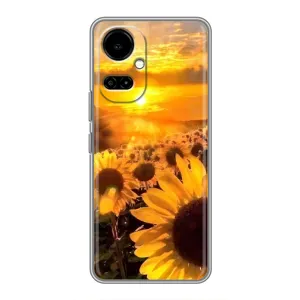Чохол з Квітами для TECNO Camon 19 (CI6n) / 19 Pro (CI8n) (поле соняшників)