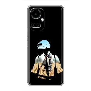Силиконовый чехол с картинкой "Герой Pubg" на TECNO Camon 19 (CI6n) / 19 Pro (CI8n) (Пубг мен)