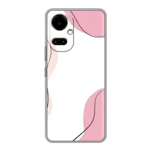 Чохол квітковий дизайн для TECNO Camon 19 (CI6n) / 19 Pro (CI8n) (Рожевий фон)