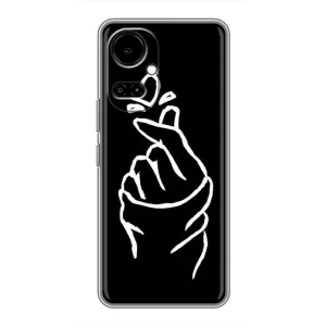 Чехлы (Знак сердечка) на TECNO Camon 19 (CI6n) / 19 Pro (CI8n) (Сердце на черном)