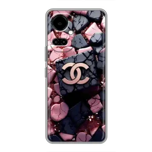 Чехол (Dior, Prada, YSL, Chanel) для TECNO Camon 19 (CI6n) / 19 Pro (CI8n) (Шанель)