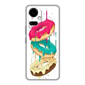 Чехол с изображением вкусной еды для TECNO Camon 19 (CI6n) / 19 Pro (CI8n) (Сочные пончики)