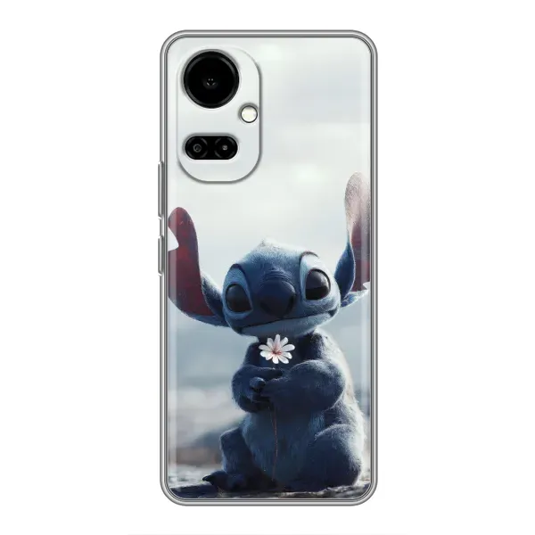 Чехол с рисунком «Стич с цветочком» для TECNO Camon 19 (CI6n) / 19 Pro (CI8n) Чехол с рисунком «Стич с цветочком» для TECNO Camon 19 (CI6n) / 19 Pro (CI8n)