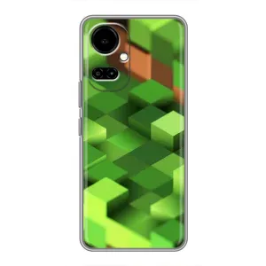 Чехлы для TECNO Camon 19 (CI6n) / 19 Pro (CI8n) (Персонажи Майн Крафт) (Текстура)