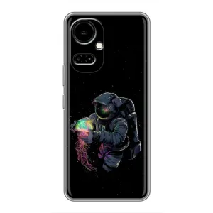 Силиконовый Чехол с принтом "Космонавты" на TECNO Camon 19 (CI6n) / 19 Pro (CI8n) (В руках земля)