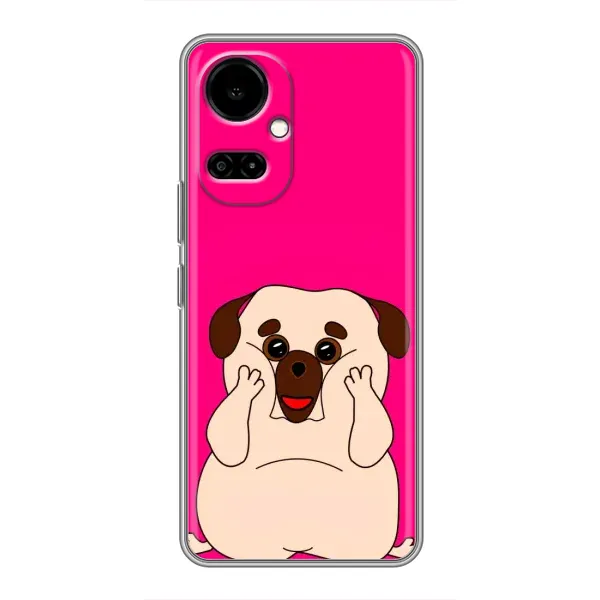 Чехол с рисунком «Веселый Мопсик» для TECNO Camon 19 (CI6n) / 19 Pro (CI8n)