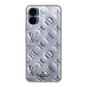 Текстурний Чохол Louis Vuitton для Техно Камон 19 нео (Білий ЛВ)