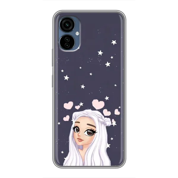 Чехол с рисунком «Девушка и сердечки» для TECNO Camon 19 Neo Чехол с рисунком «Девушка и сердечки» для TECNO Camon 19 Neo