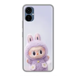 Чехол с принтом Лабубу для TECNO Camon 19 Neo (Фиолетовый Лабубу)