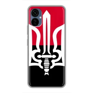 Чохли УПА (Червоно-Чорний) на TECNO Camon 19 Neo (Герб України)