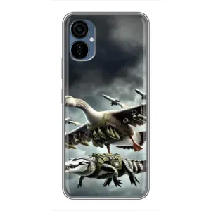 Чохол з мемами траралело тралала для TECNO Camon 19 Neo (Гусіні і крокоділо)