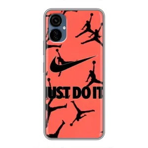 Силиконовый Чехол Nike Air Jordan на Техно Камон  19 нео (Just Do It)