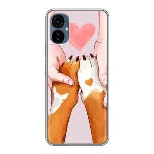 Чехол (ТПУ) Милые собачки для TECNO Camon 19 Neo (Любовь к собакам)