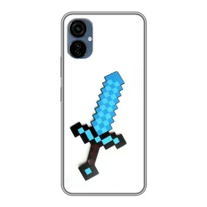 Чехлы для TECNO Camon 19 Neo (Персонажи Майн Крафт) (Меч)