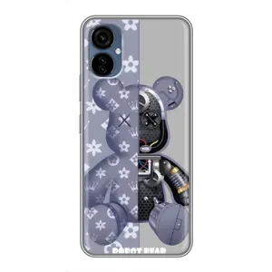 Силіконовий чохол для TECNO Camon 19 Neo (Ведмідь Louis Vuitton)