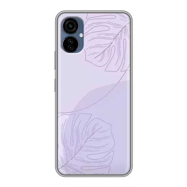 Чехол с рисунком «Монстера фиолетовая» для TECNO Camon 19 Neo Чехол с рисунком «Монстера фиолетовая» для TECNO Camon 19 Neo