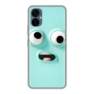 Силиконовые Чехлы (смешные стикеры) для TECNO Camon 19 Neo (Забавное мятное лицо)