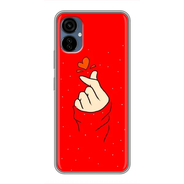 Чехол с рисунком «Сердце на красном» для TECNO Camon 19 Neo Чехол с рисунком «Сердце на красном» для TECNO Camon 19 Neo