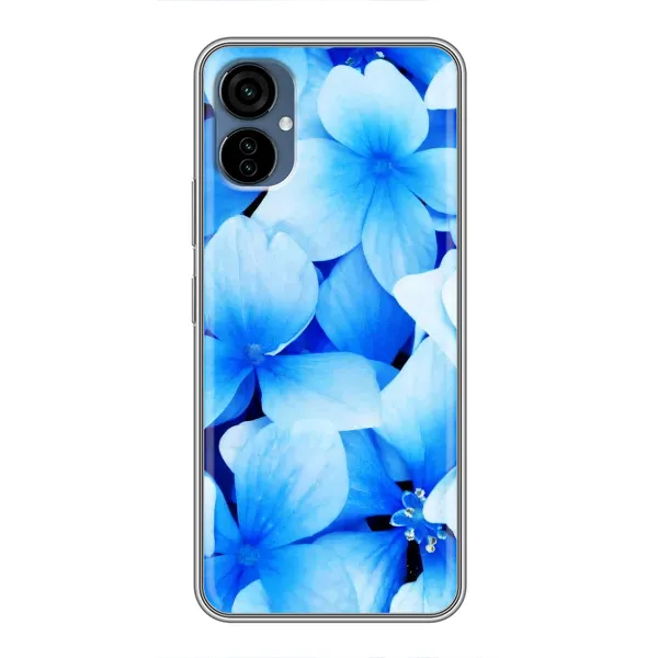 Чехол с рисунком «Синие цветы» для TECNO Camon 19 Neo Чехол с рисунком «Синие цветы» для TECNO Camon 19 Neo