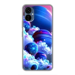 Чехлы КОСМОС для TECNO Camon 19 Neo (Синие планеты)