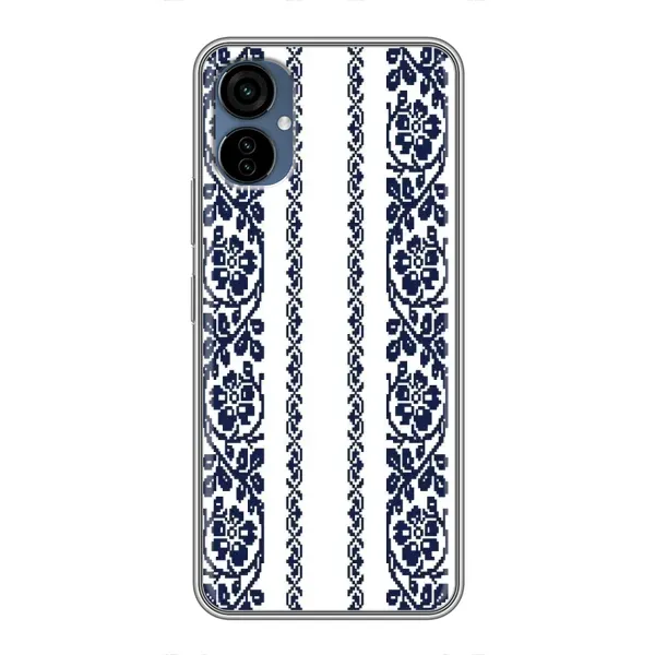 Чехол с рисунком «Синяя вышиванка» для TECNO Camon 19 Neo Чехол с рисунком «Синяя вышиванка» для TECNO Camon 19 Neo