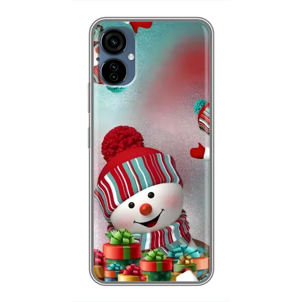 Чехол с рисунком «Снеговик в шапке» для TECNO Camon 19 Neo Чехол с рисунком «Снеговик в шапке» для TECNO Camon 19 Neo