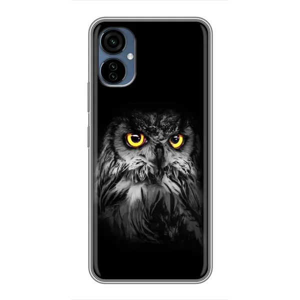 Чехол с рисунком «Сова на чёрном» для TECNO Camon 19 Neo Чехол с рисунком «Сова на чёрном» для TECNO Camon 19 Neo