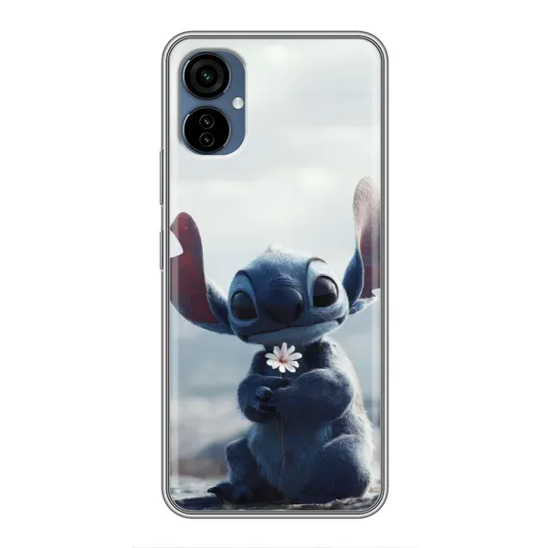 Чехол с рисунком «Стич с цветочком» для TECNO Camon 19 Neo Чехол с рисунком «Стич с цветочком» для TECNO Camon 19 Neo